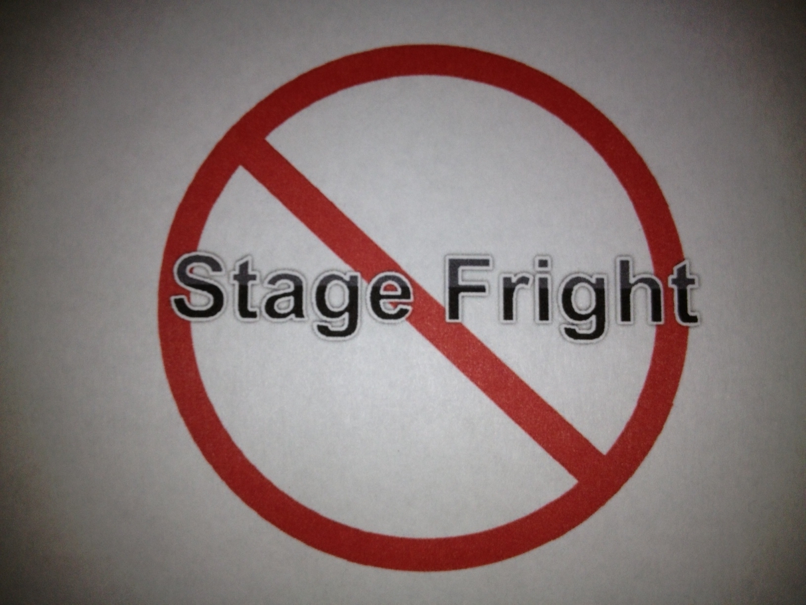 stage fright fear with hypnosis 